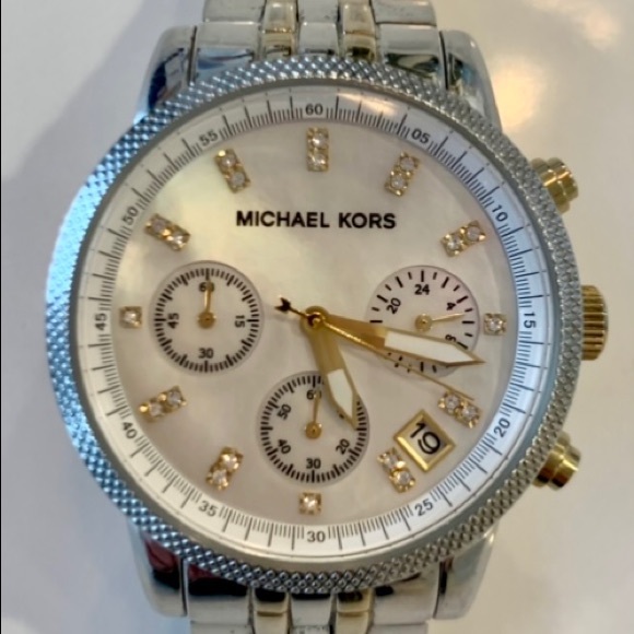 MICHAEL KORS gold and silver watch main image 6